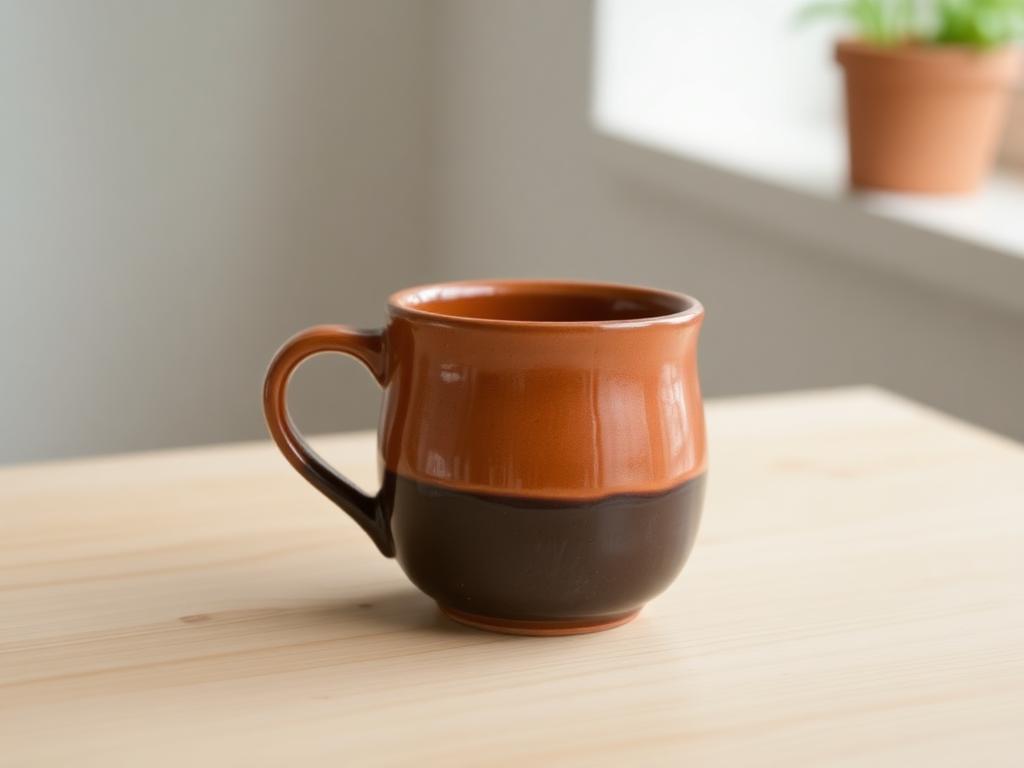 Taza de cerámica esmaltada